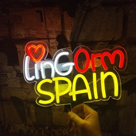 Led Luminous Character Hand-Held Sign Concert Birthday Party Fan Proposal Street Stall Shape Light Sign Support Neon Light