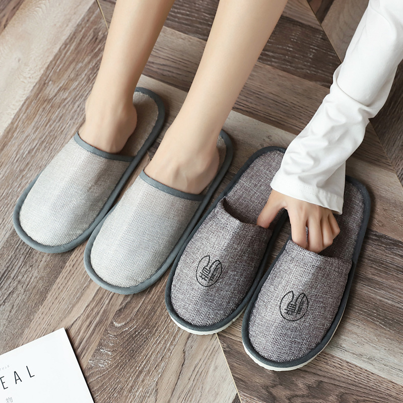 Hotel and homestay disposable slippers non-slip household hospitality hotel supplies beauty salon club linen slippers wholesale
