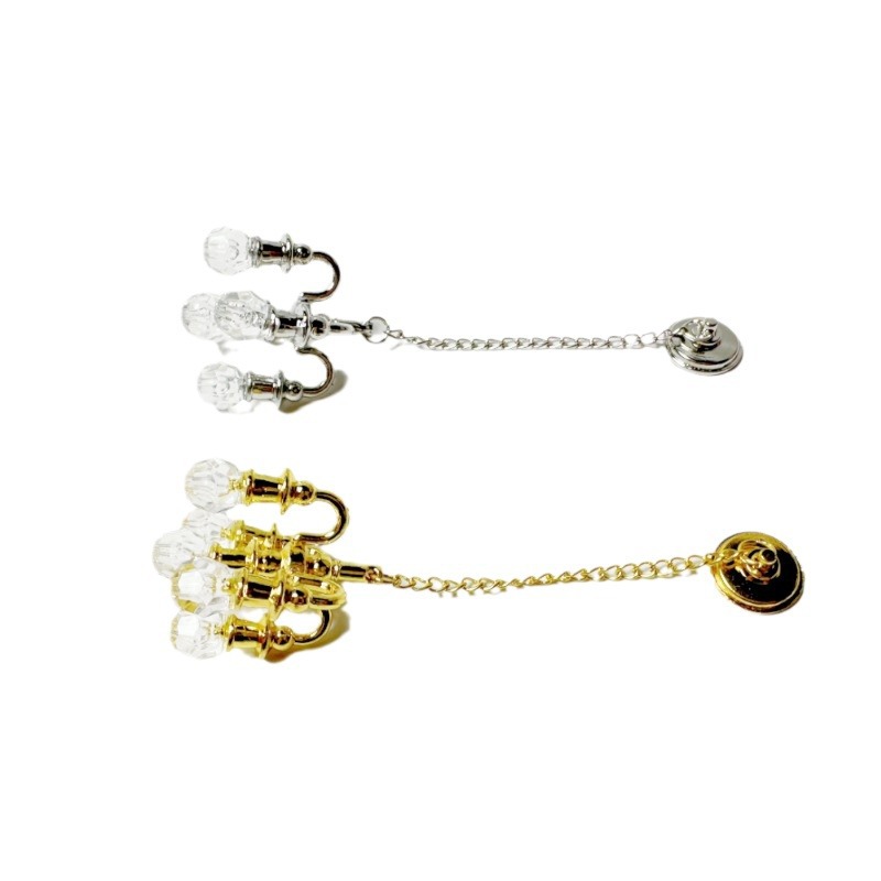 1:12 Кукла Кукольный домик Мини Золотая Серебряная Хрустальная люстра Миниатюрная модель лампы