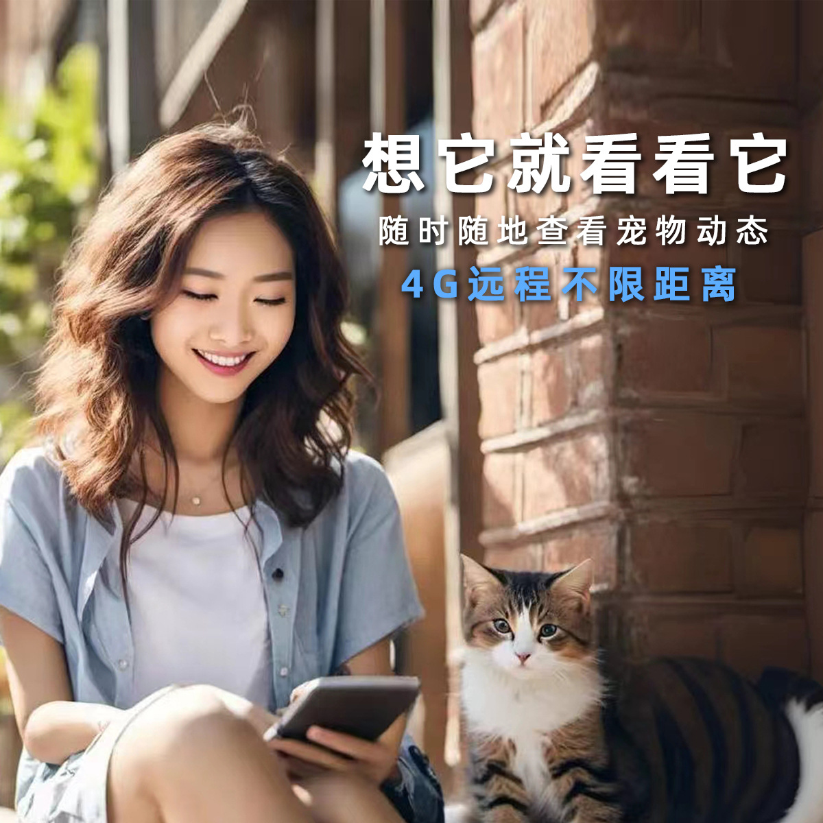 4g Remote Real-Time Cat and Dog Pet Perspective Camera Neck-Mounted Recorder Monitoring Live Streaming Smart Collar Harness