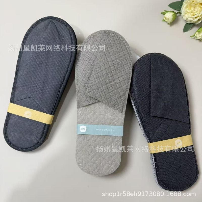 Одноразовые оптовые нейлоновые тапочки Hanting для гостиничного сервиса Специальные нескользящие экологиялық чистые утолщенные тапочки для гостиничных номеров