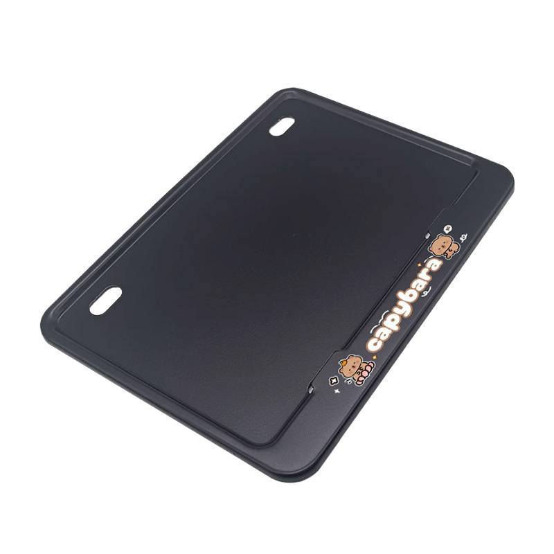 New Motorcycle License Plate Frame Alloy Cartoon Universal Rear Tail Plate Protection Frame New Traffic Regulations