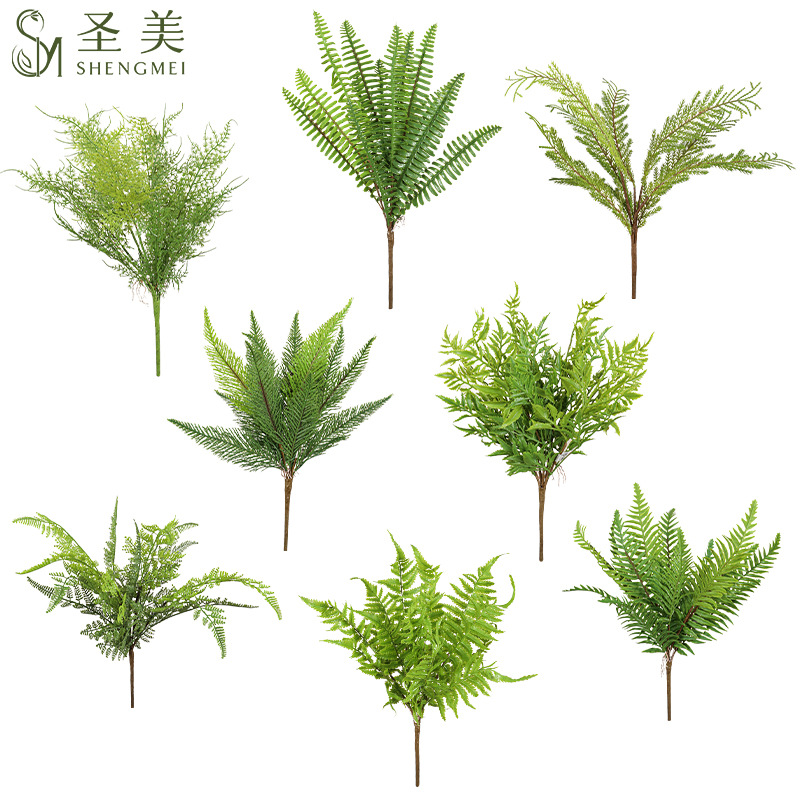 Имитированный папоротник, мягкий резиновый персидский папоротник, высококачественный имитационный цветок