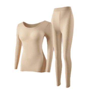 Snow Flying Same Style Beautiful Hyaluronic Acid Thermal Underwear for Women Skin Beauty Clothes Nude Skin Base Clothes Liquid Foundation