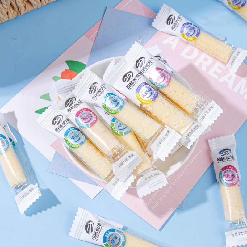 Totem Ranch Sucrose-free Milk Crisp Original Yogurt Goat Crisp Cranberry Children's Snacks Independent Packaging 520g