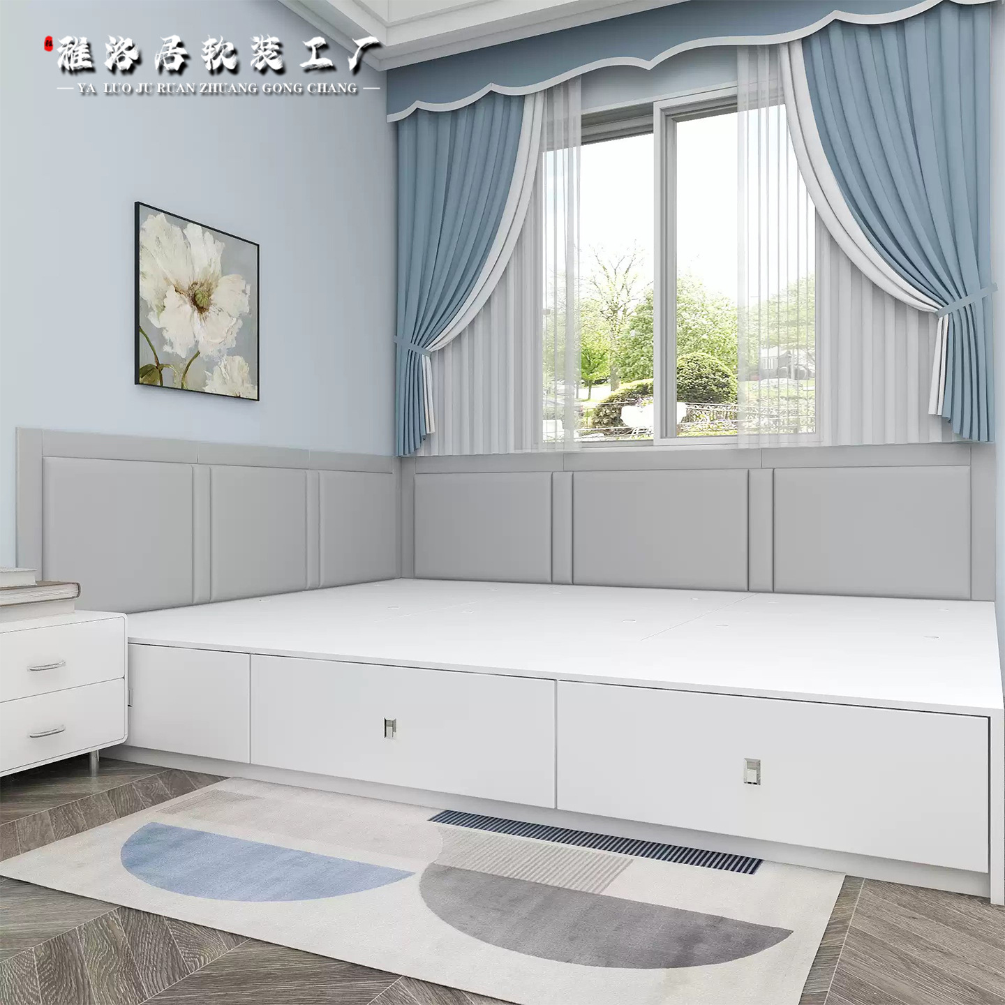 Martial Arts Hall Venting Room Wall Surface Children's Anti-Collision Soft Panel Modern Minimalist Children's Bedside Anti-Collision Soft Panel Background Wall