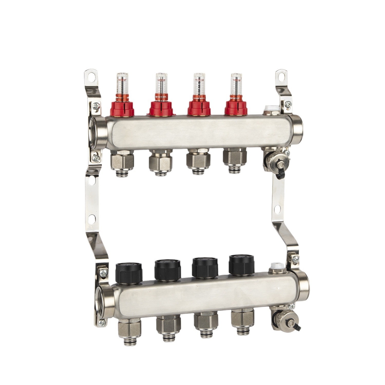 Floor Heating 304 Stainless Steel Distribution Water Collector Set Full Set Household Geothermal Water Distributor Accessories Wholesale