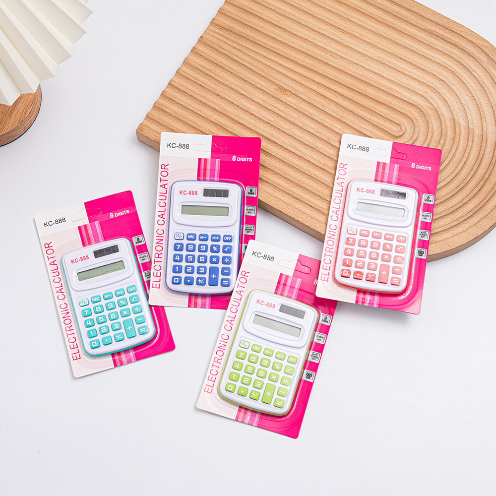Маленький мини портативный цветной калькулятор для учеников начальной школы, карманный простой, оптовая продажа от производителя