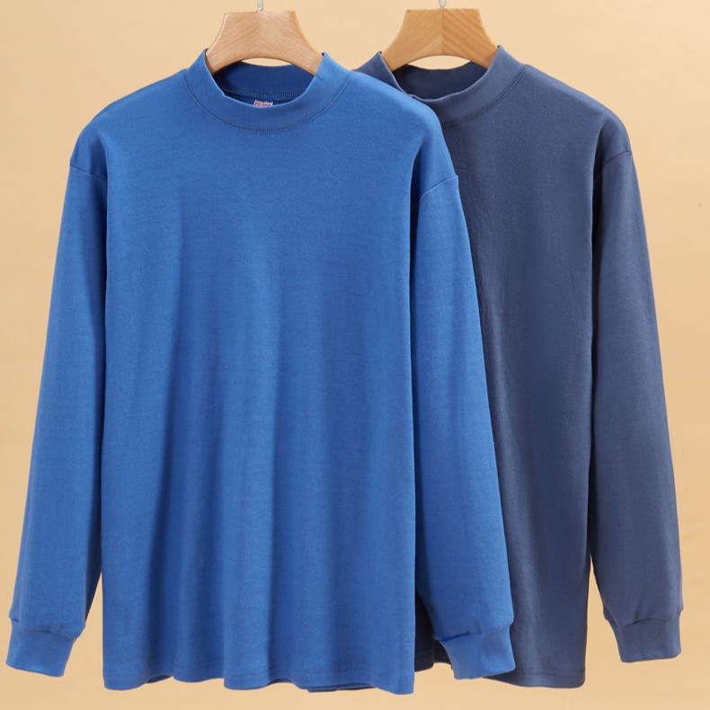 Фабричная одежда из чистого хлопка для мужчин и женщин, классическая однотонная, для пожилых людей, базовые футболки большого размера