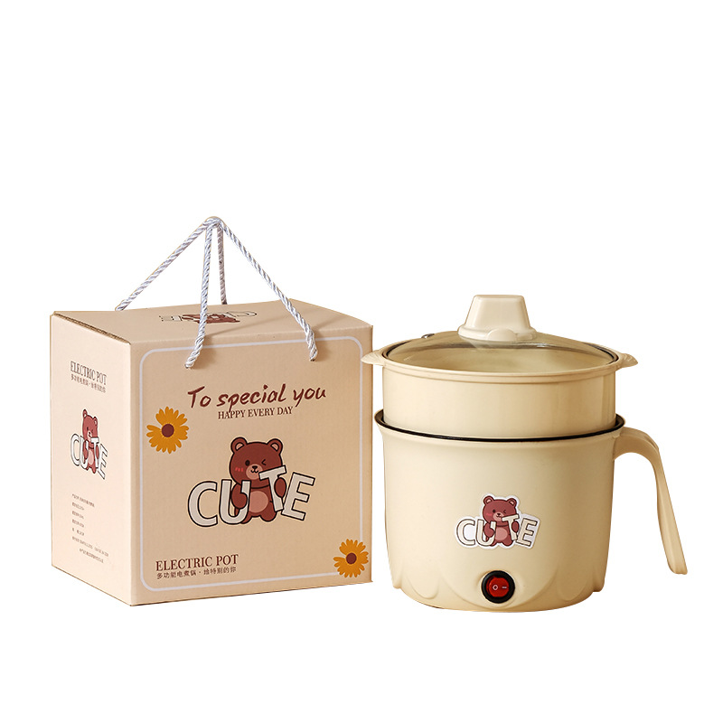 Multifunctional Electric Cooking Pot Dormitory Mini Noodle Pot Opening Small Gift Integrated Electric Cooking Pot Electric Hot Pot Accompanying Gift