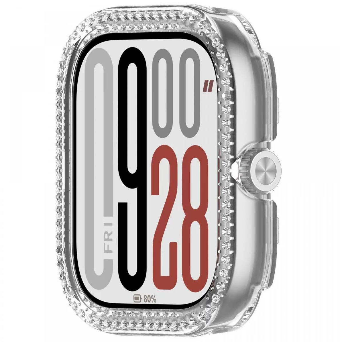 Suitable for Redmi Watch4/5/6 Cut Out Protective Case Pc with Diamond Inlay Redmiwatch5A/5L Watch Half Case