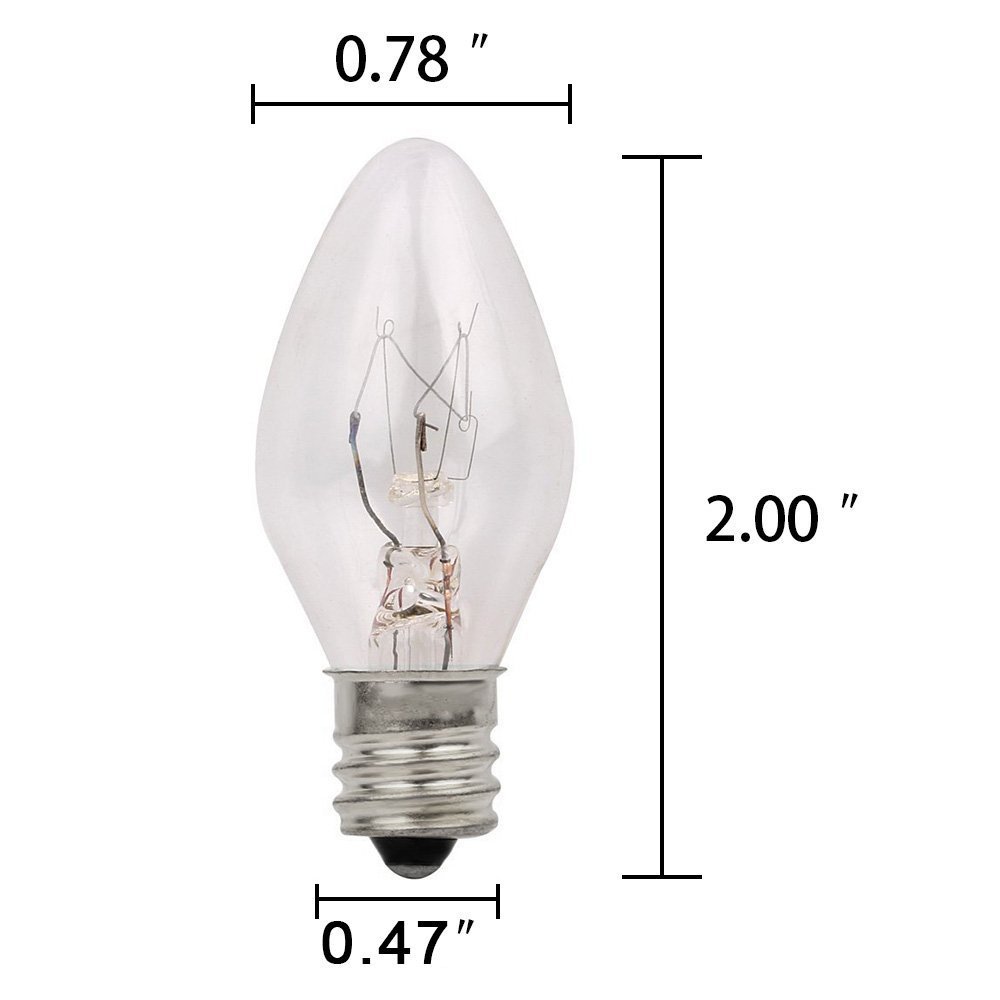 Himalayan salt lamp bulb all kinds of screw salt lamp special bulb E14 E12 screw incandescent bulb