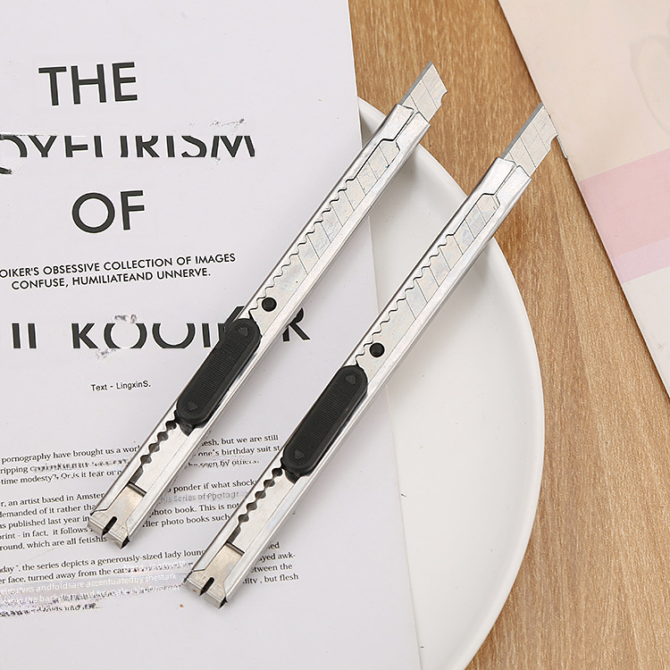 Stainless steel art knife small size portable office supplies metal paper cutting knife student stationery hand tool knife wholesale