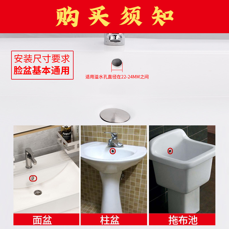 Washbasin Overflow Port Decorative Cover Basin Wash Basin Overflow Hole Plug Subtable Basin Basin Basin Plug Cover Ceramic Accessories