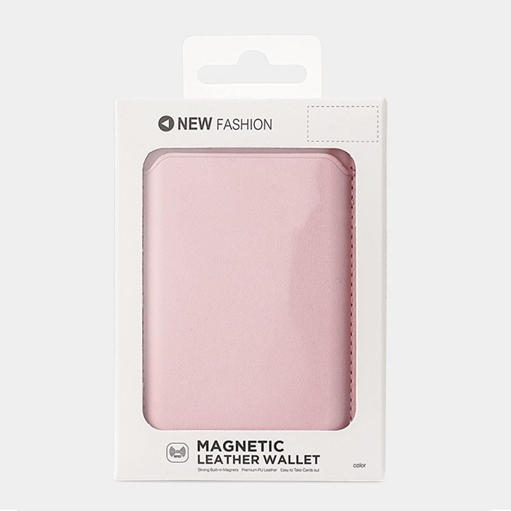 Model a Is Suitable for Apple Magsafe Strong Magnetic Phone Holder Card Holder Pu Leather Ready-Made Cross-Border Foldableing Card Holder