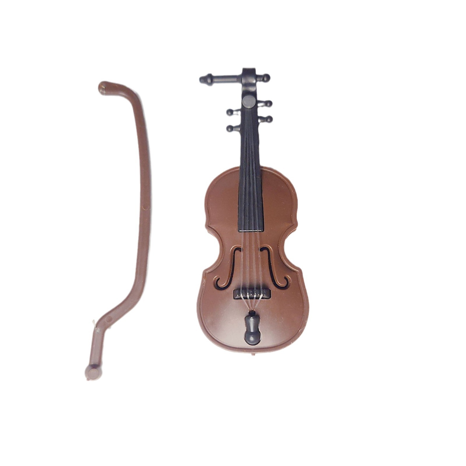 Christmas toy simulation violin mini model doll house scene dollhouse pocket play house decoration