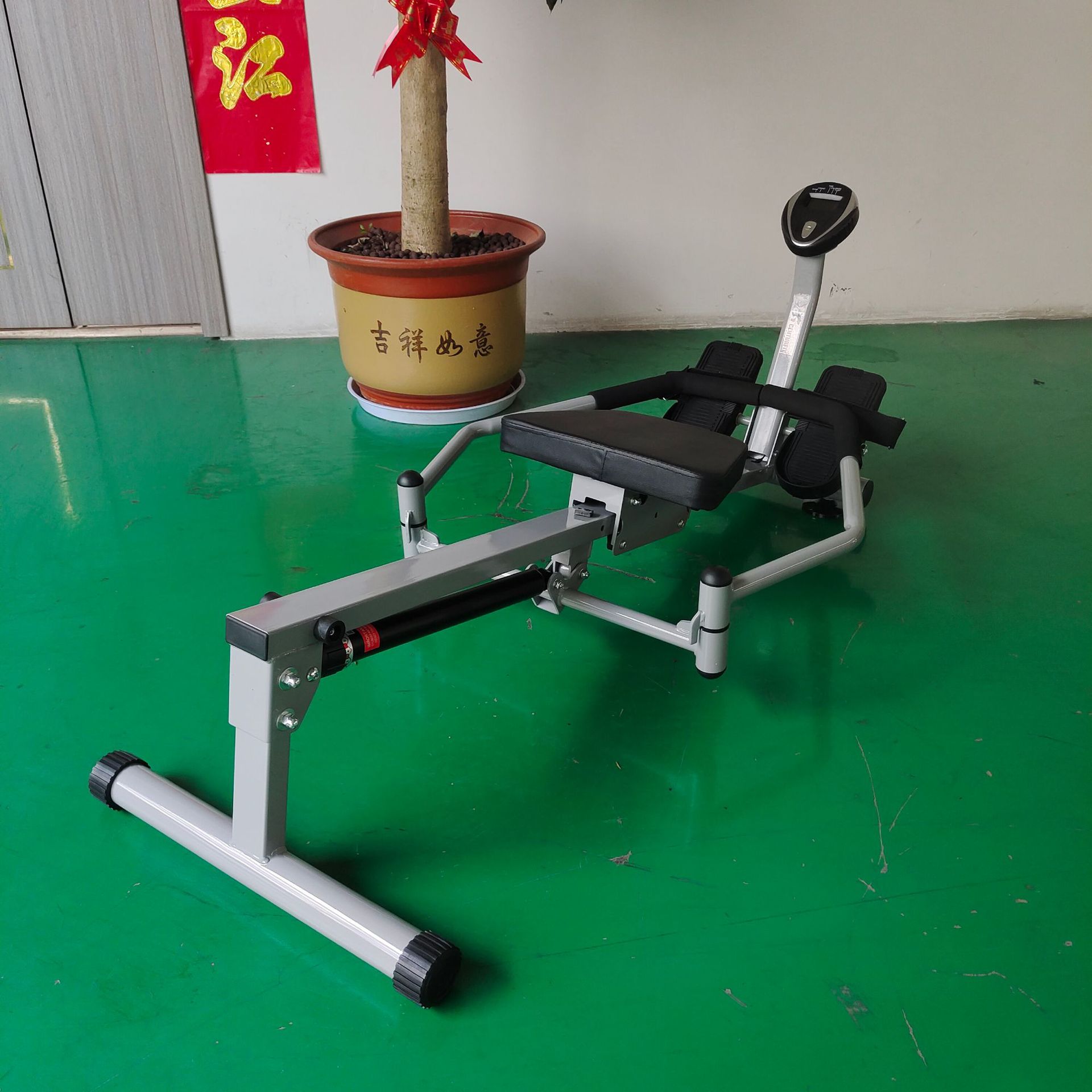 Super burning grease simulation double paddle hydraulic resistance mute rowing machine home fitness equipment rowing machine rowing mac