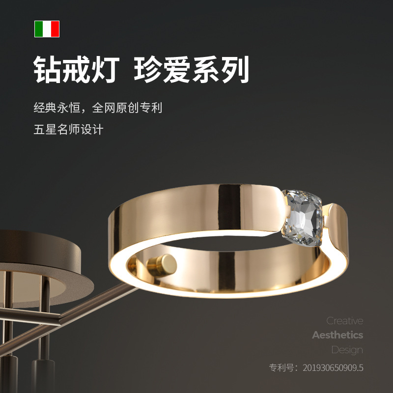 Zhongshan Factory Exhibition Hall Accessible Luxury Chandelier Post-Modern Living Room Lamp 2023 New Modern Simple and Atmospheric Main Hall Lamp