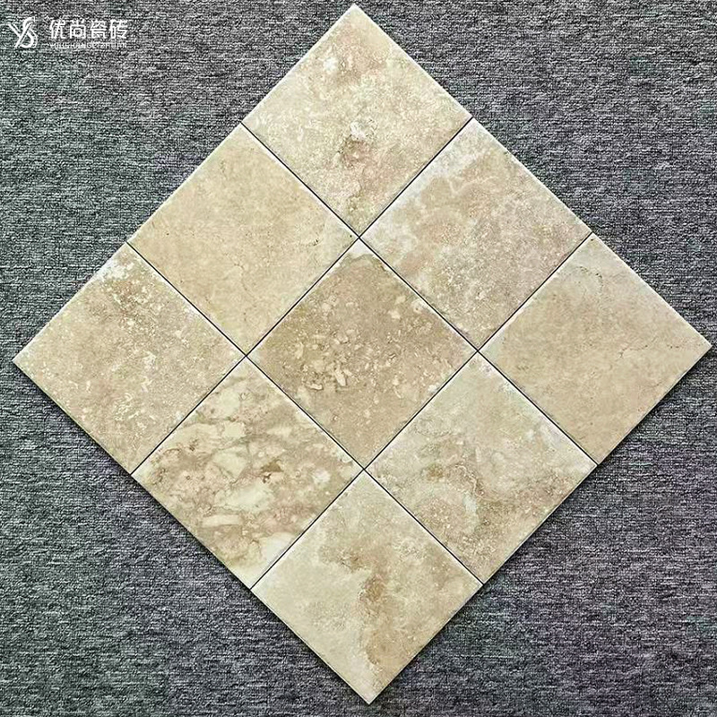 Limestone Tiles B&B Coffee Shop Retro Floor Tiles Bathroom Kitchen Wall Tiles Courtyard Balcony Non-Slip Tiles Black Tiles