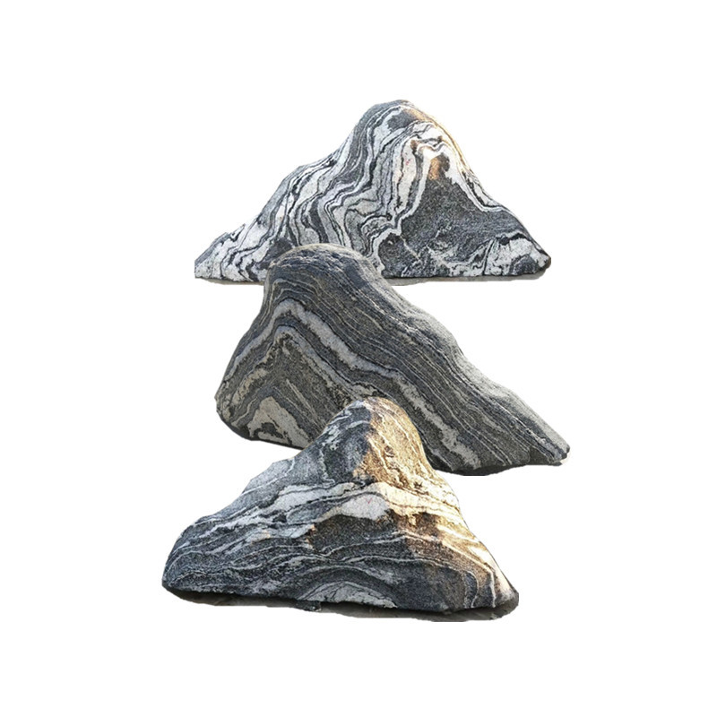 Snow wave stone Taishan stone slice manufacturers make landscape stone snow wave Stone combination according to drawings