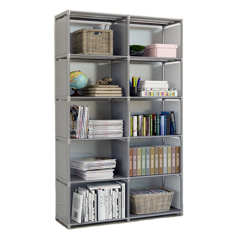 Simple Bookshelf Bookcase Storage Rack Storage Cabinet Economical Floor