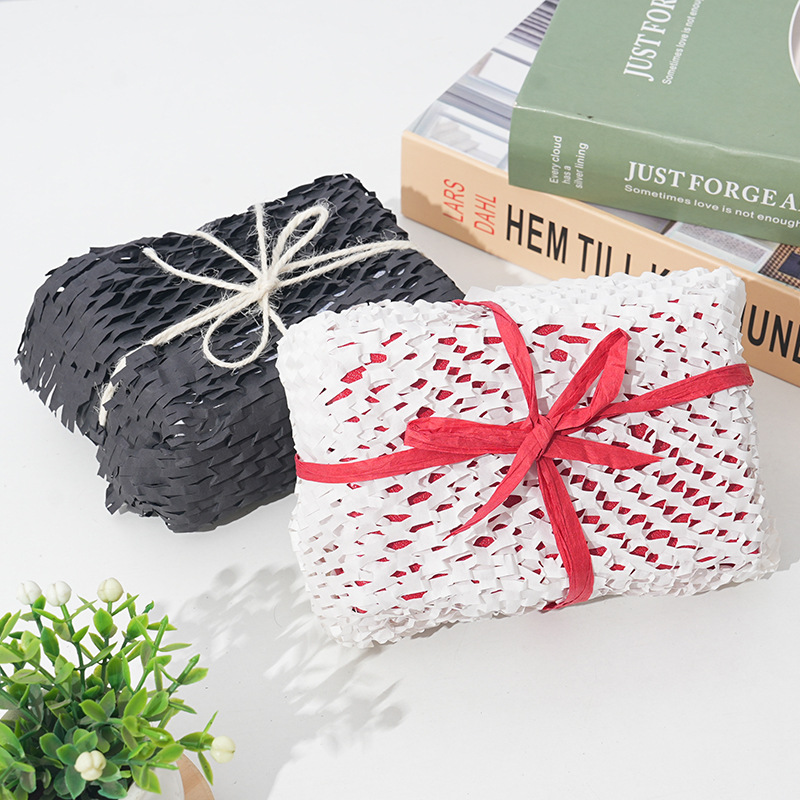 Flat Grid Wrapping Paper Glass Bottle Gift Box Anti-Collision Cushioning Filling Flower Decoration Wrapping Paper Honeycomb Paper