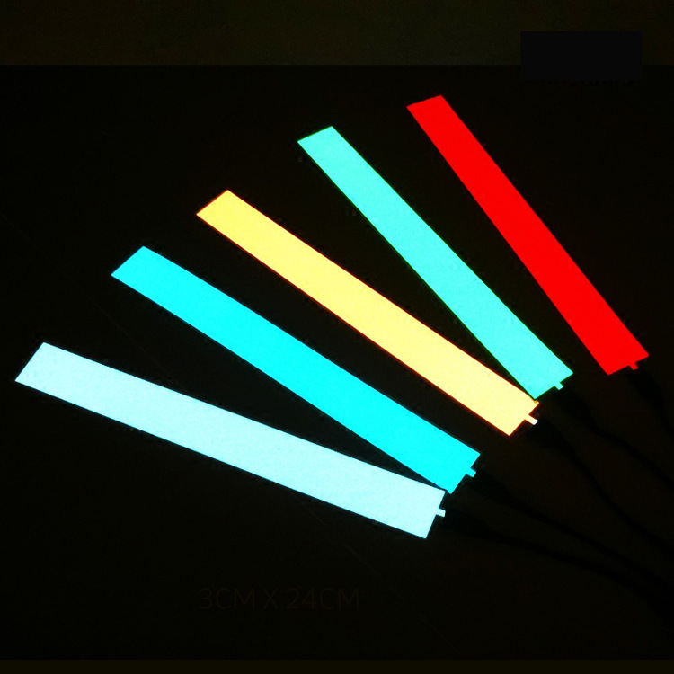 30.3x 5.3cm EL cold light sheet ultra-thin decorative strip to make various sizes of cold light source EL backlight direct sales