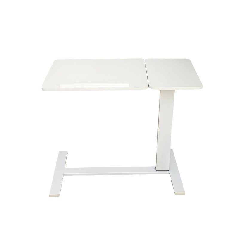 Movable Bedside Table Single Column Double-sided Folding Pneumatic Lifting Small Table Lazy Sofa Bed Side Office Computer Desk