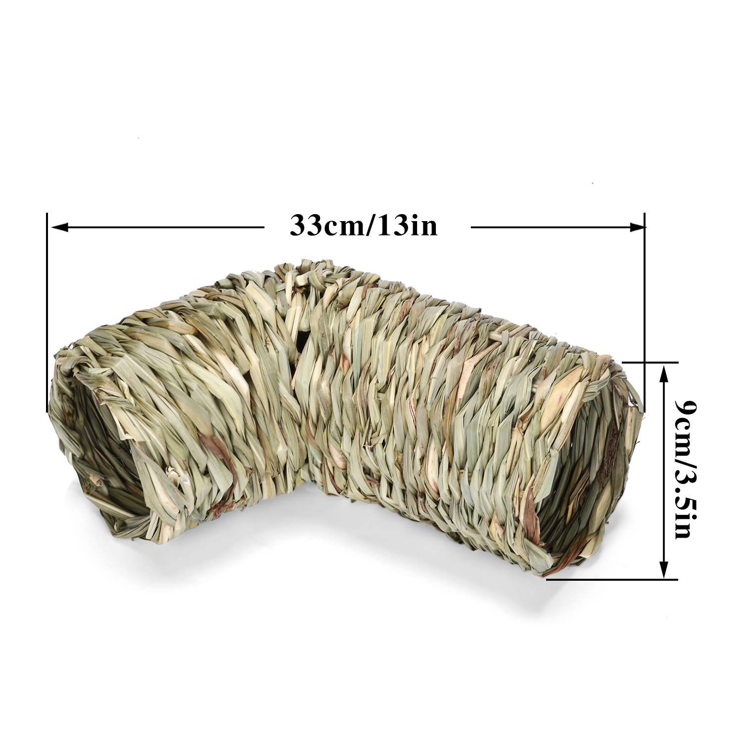 New Exotic Pet Straw Passage Chinchilla Golden Bear Hedgehog Shelter House Hamster Guinea Pig Natural Landscaping Toys and Supplies