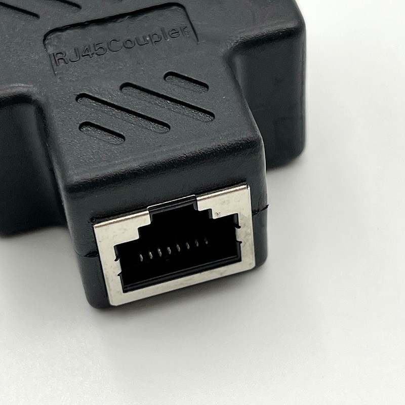 Rj45 Network Tee with Shielded Cat6 8P8C Network Cable Tee Rj45 One-To-Two Adapter Tap