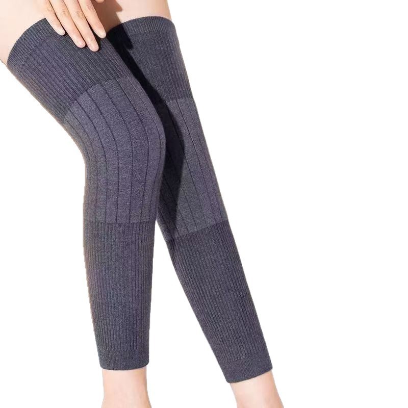 Cashmere Knee Warmers for Elderly Cold Legs, Unisex Joint Protection, Extended Length for Autumn and Winter Cold Protection