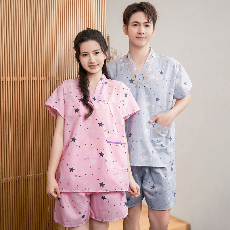 Disposable Bath Clothes Men's Pure Cotton Sweat Clothes Women's Bath Clothes Massage Foot Therapy Moxibustion Clothes Hotel Bathrobe Sauna Physiotherapy Clothes