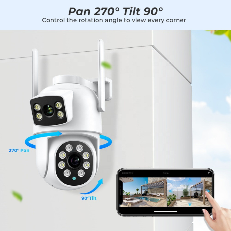 IP Camera 4k/2k Full Color Smart WIFI Home Security CCTV Camera HD Night Vision Network