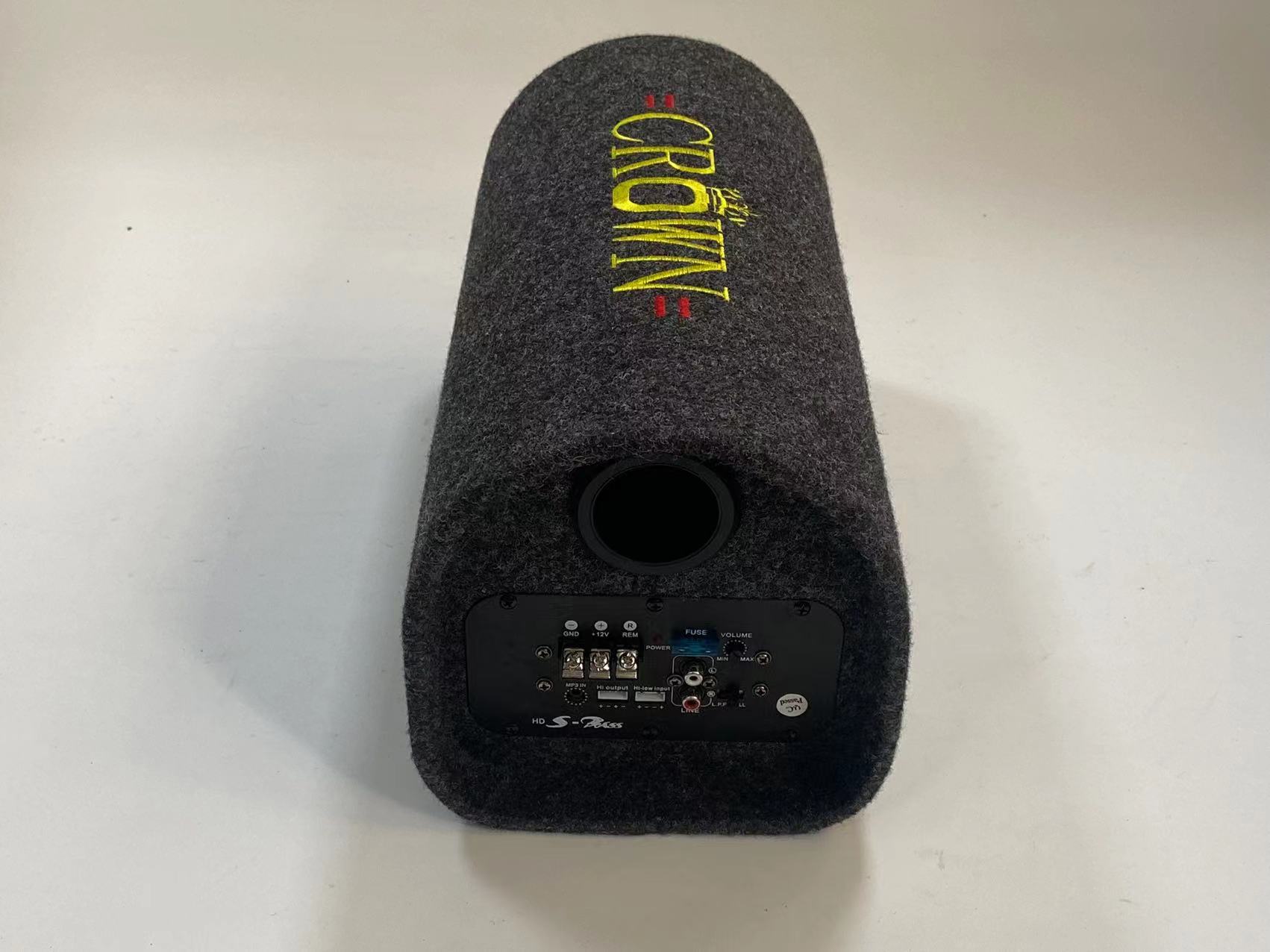 Factory direct Car Subwoofer 12v tunnel-shaped active car audio modified high-power subwoofer