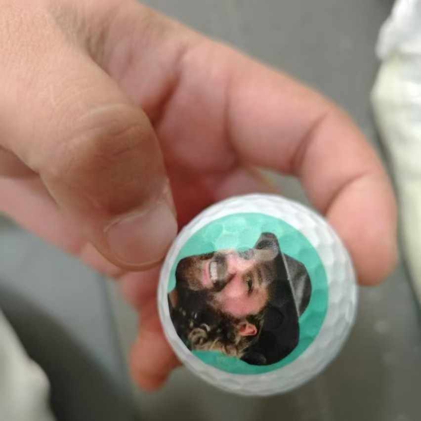 Customized Cross-Border Hot-Selling Golf Personalized Logo. One Piece Can Be Customized with Various Pictures and Multi-Color Logo Text