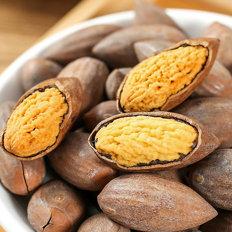 2024 new fragrant torreya nuts Zhejiang Zhuji specialty fragrant princess dried nuts open fried nuts bulk wholesale