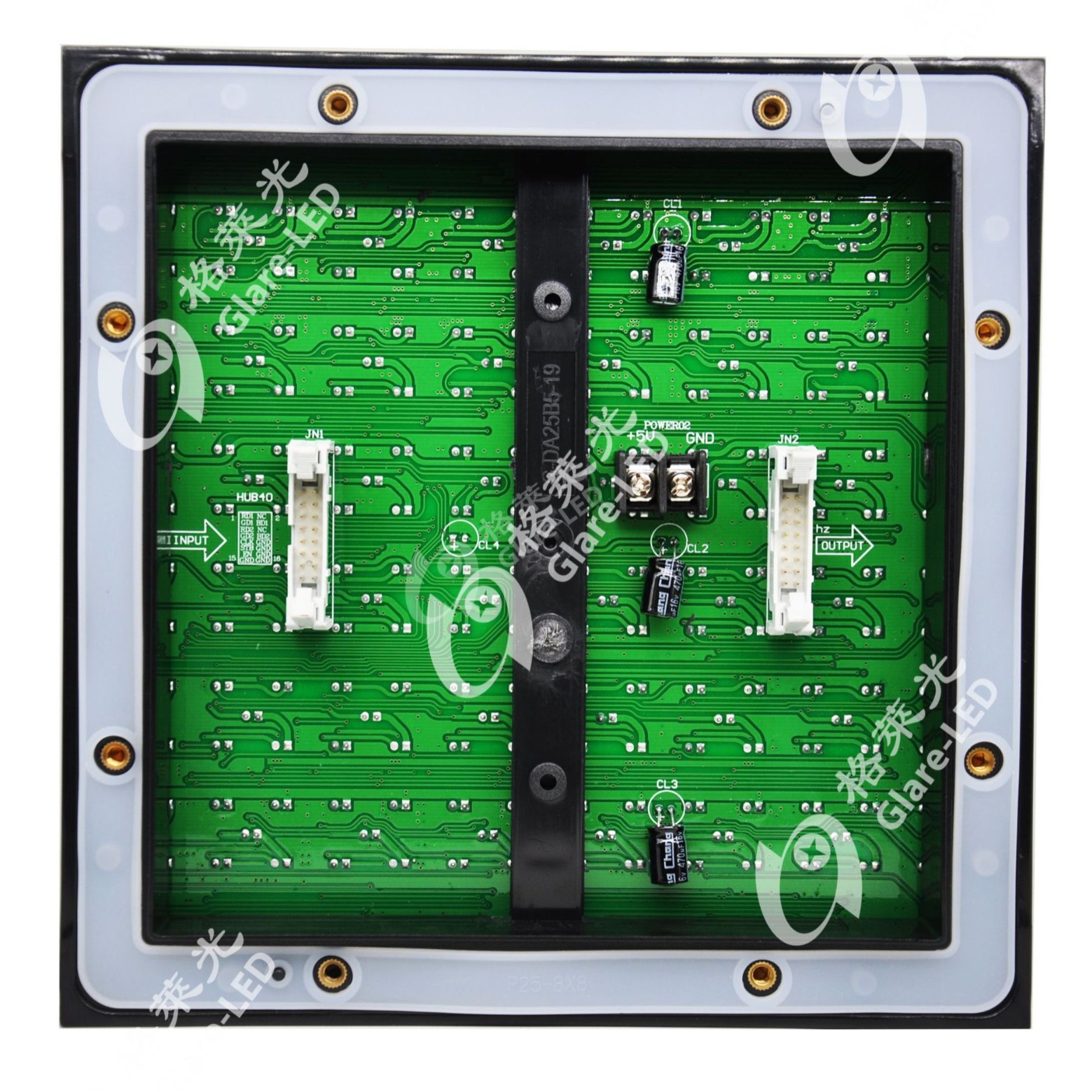 Outdoor Direct-Plug P25 Circular Light Module Highway Led Display Unit Board Induction Screen Led Traffic