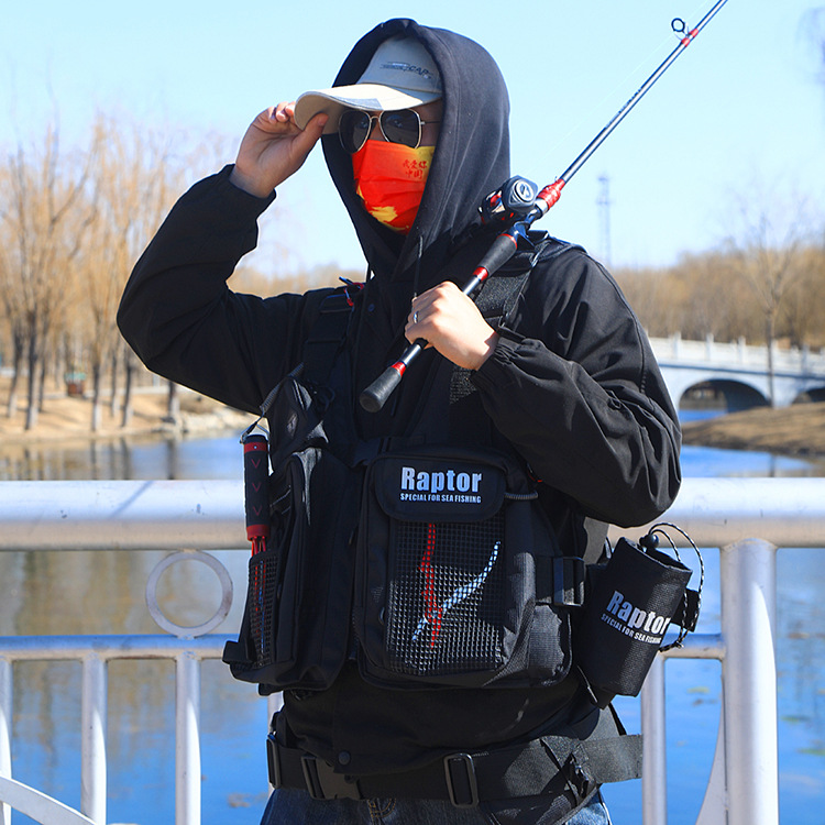 Спасательный жилет Raptor G6 с большой плавучестью для морской рыбалки, многофункциональный