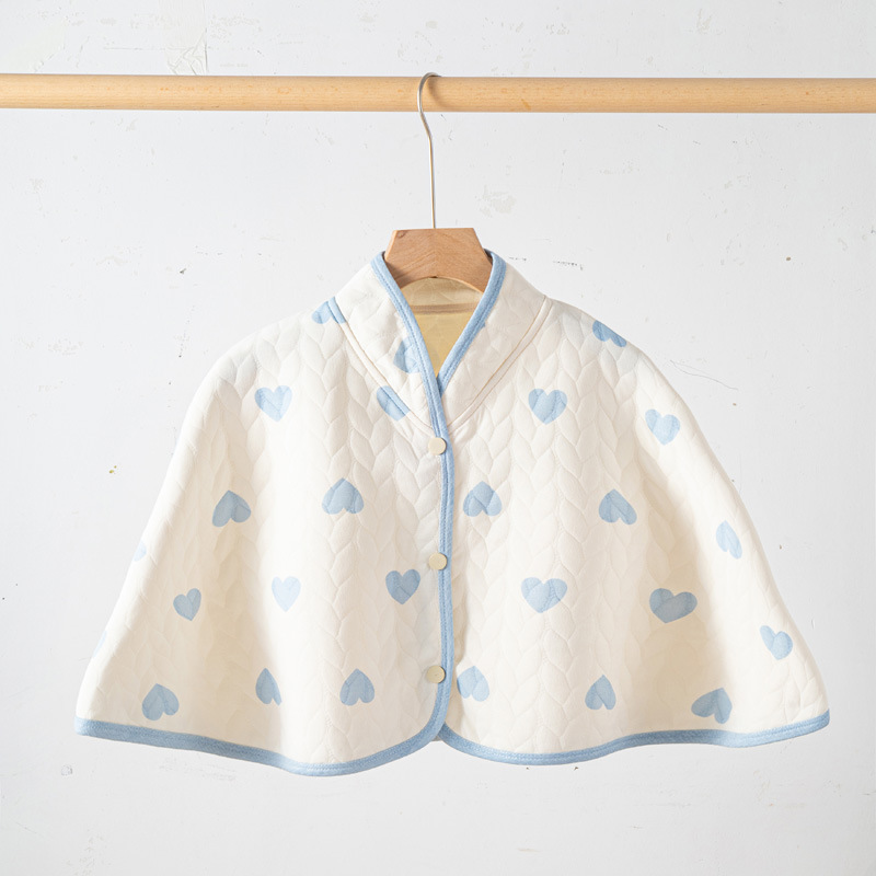 Теплый домашний платок с плечевыми подушками, весна и осень