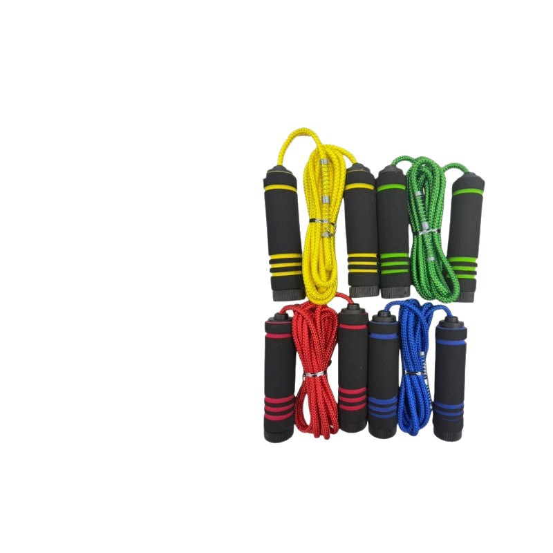 Fitness and Fat Loss Exercise Special Student High School Entrance Examination Adult Training High-Density Sponge Handle Cotton Rubber Rope High School Entrance Examination Skipping Rope