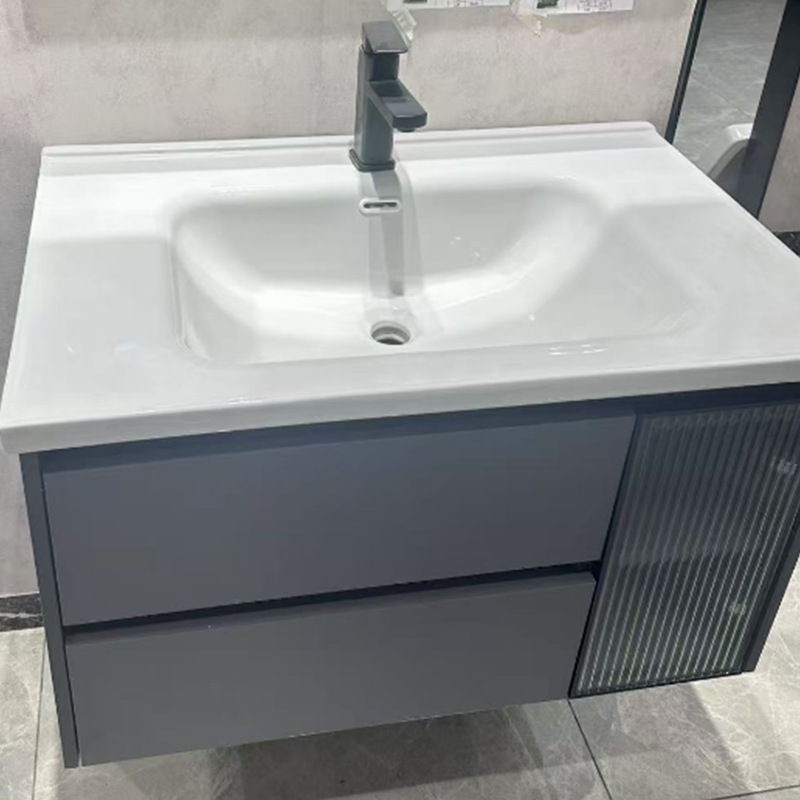 Bathroom Cabinet Ceramic Integrated Basin Bathroom Bathroom Cabinet Wash Basin Wash Basin Combination Honeycomb Aluminum
