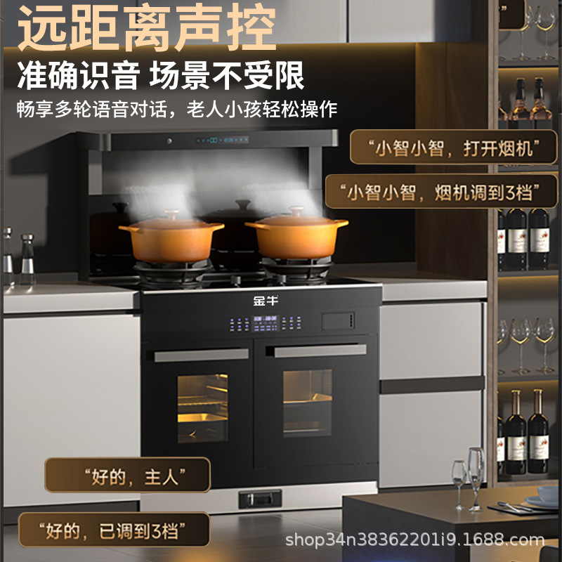 Taurus integrated stove household left baking right steam electric dual-purpose intelligent frequency conversion voice control timing integrated stove in stock wholesale