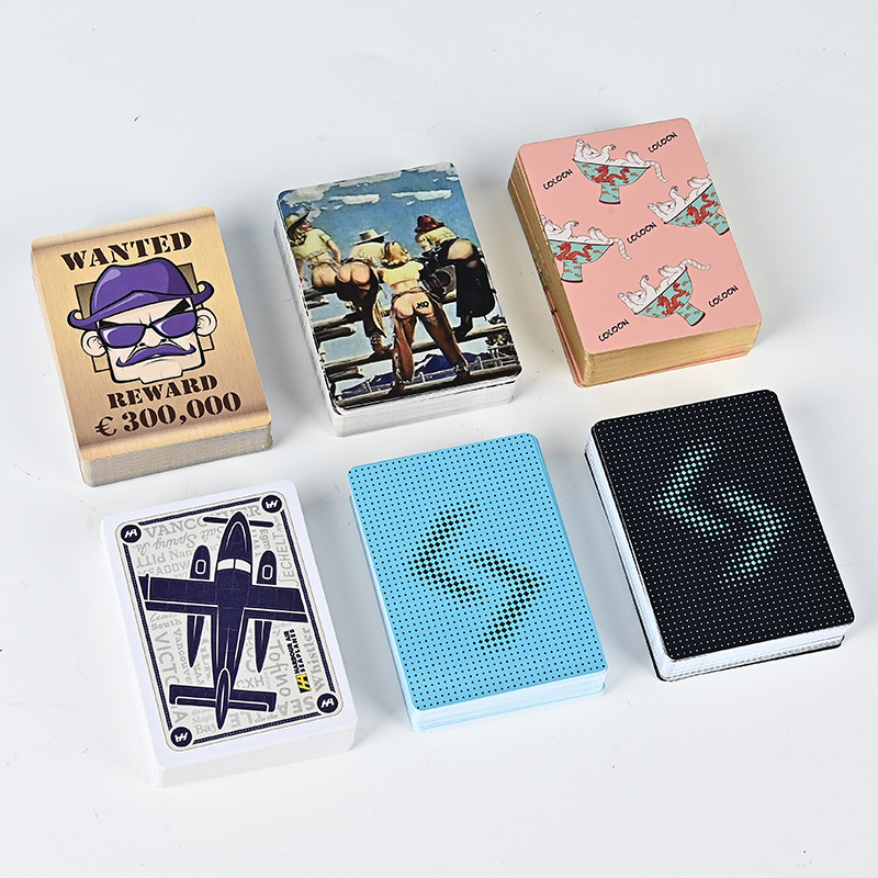 Poker Customization Factory Card Advertising Company Promotional Printing logo Card pvc Egg Poker Customization