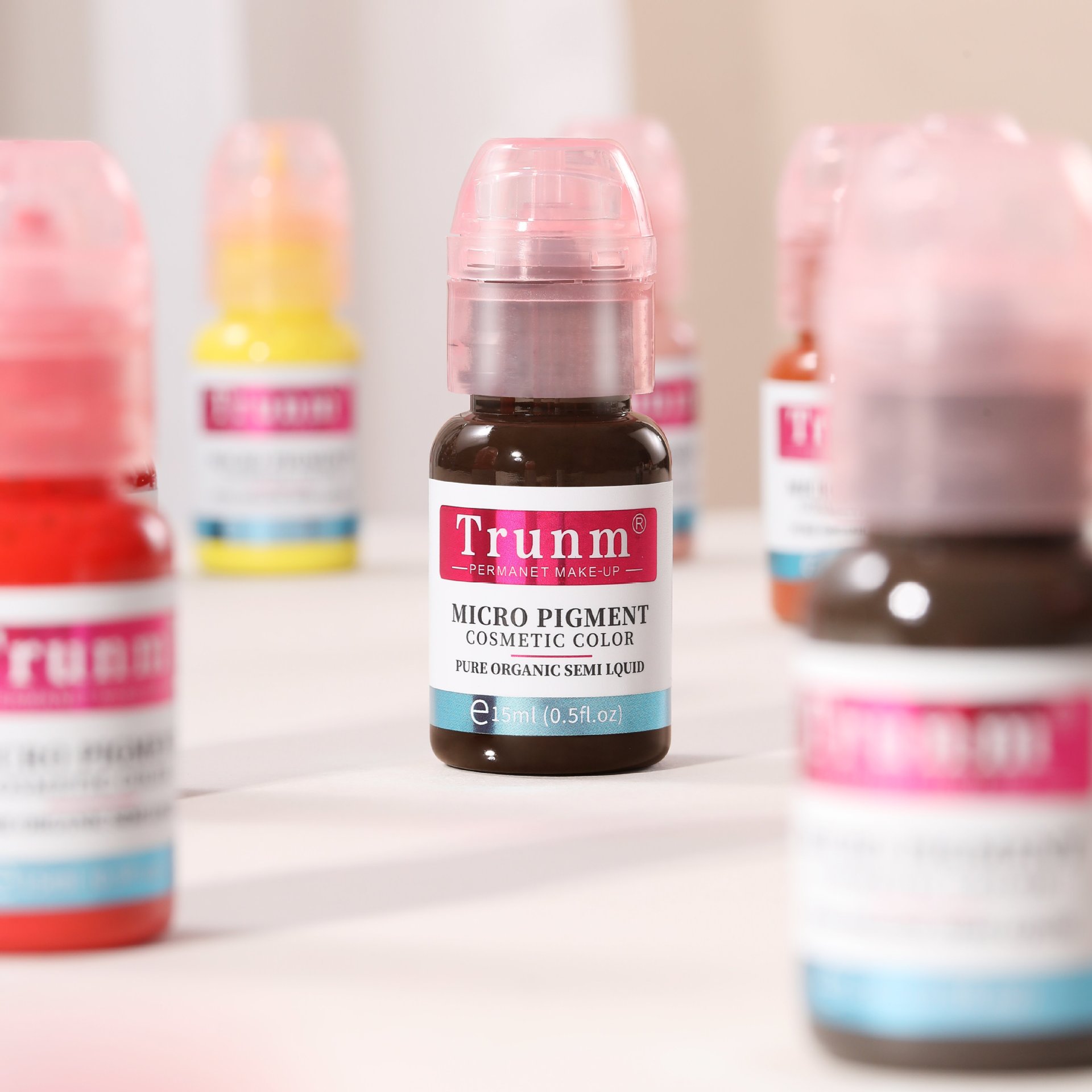 Cross-Border Trunm New German Semi-Permanent Tattoo Color Mist Eyebrow Liquid Eyeliner European Lip Tattoo Eyebrow Color Lotion Oem