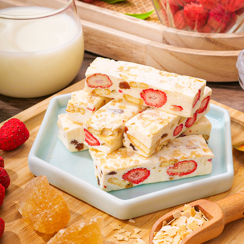 Oatmeal Strawberry Milk Puff Snacks, Popular Pastries, Handmade Desserts, Delicious and Satisfying【X新】