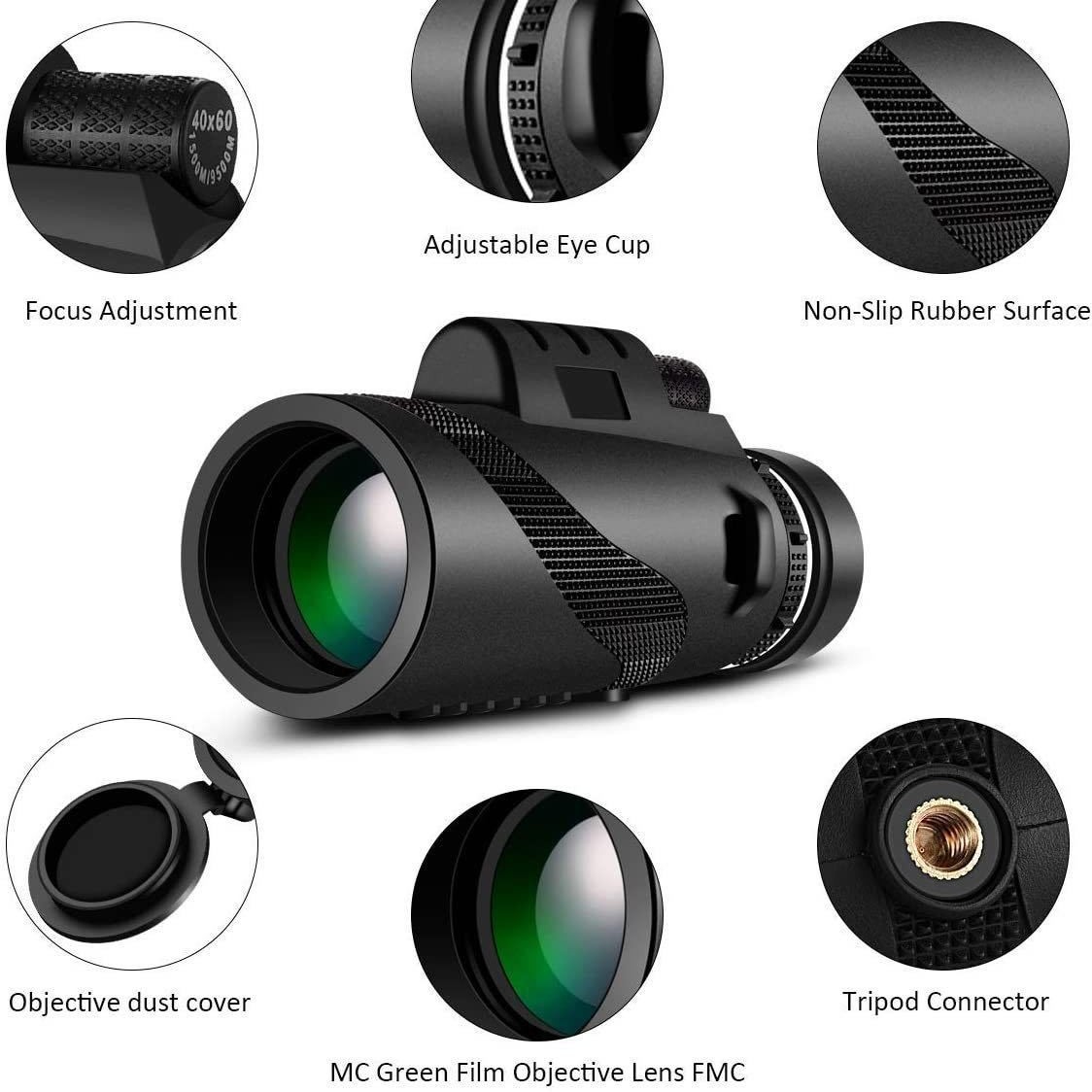 Cross-Border Wholesale Outdoor Monocular Telescope 80X100 Low-Light Night Vision High-Definition High-Power Outdoor Photography Telescope