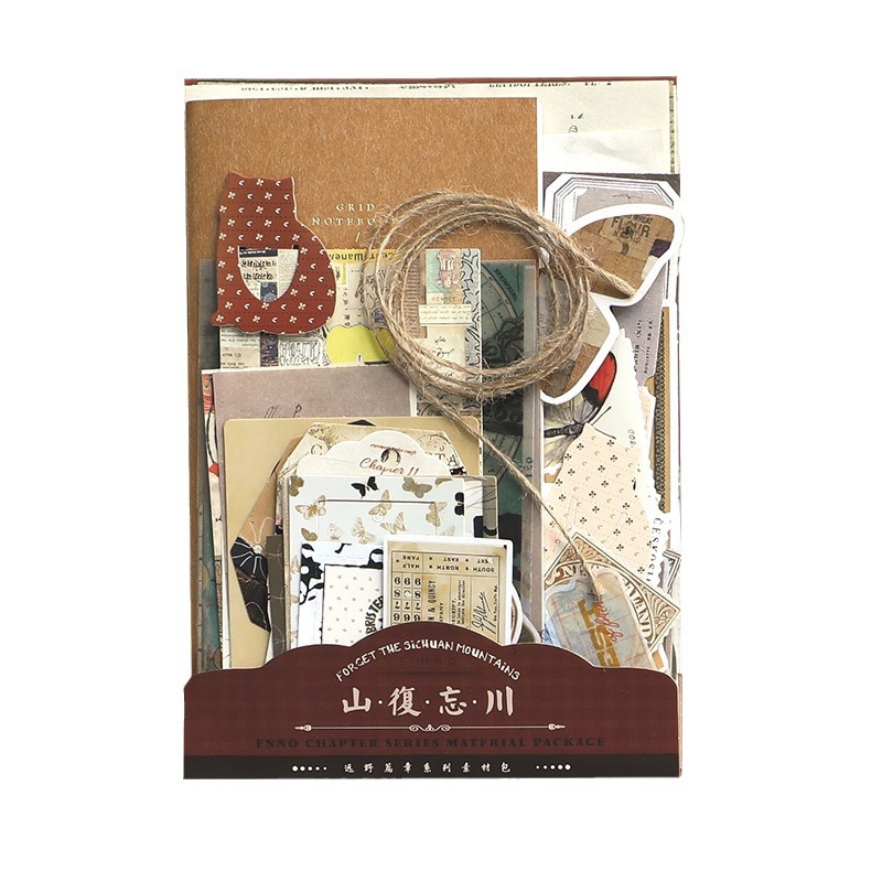 Retro series Journal material stickers Journal decorative stickers butterfly stickers Yuanye chapter European style stickers tape