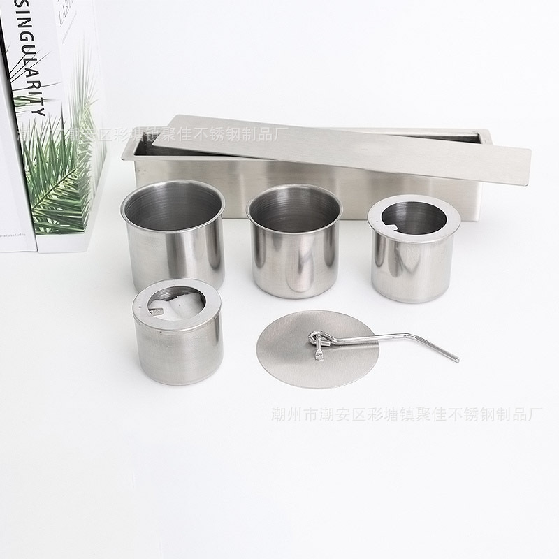 Кросс-бордерная прямая поставка столичного камина из нержавеющей стали с алкогольным баком и крышкой, аксессуары для тушения огня