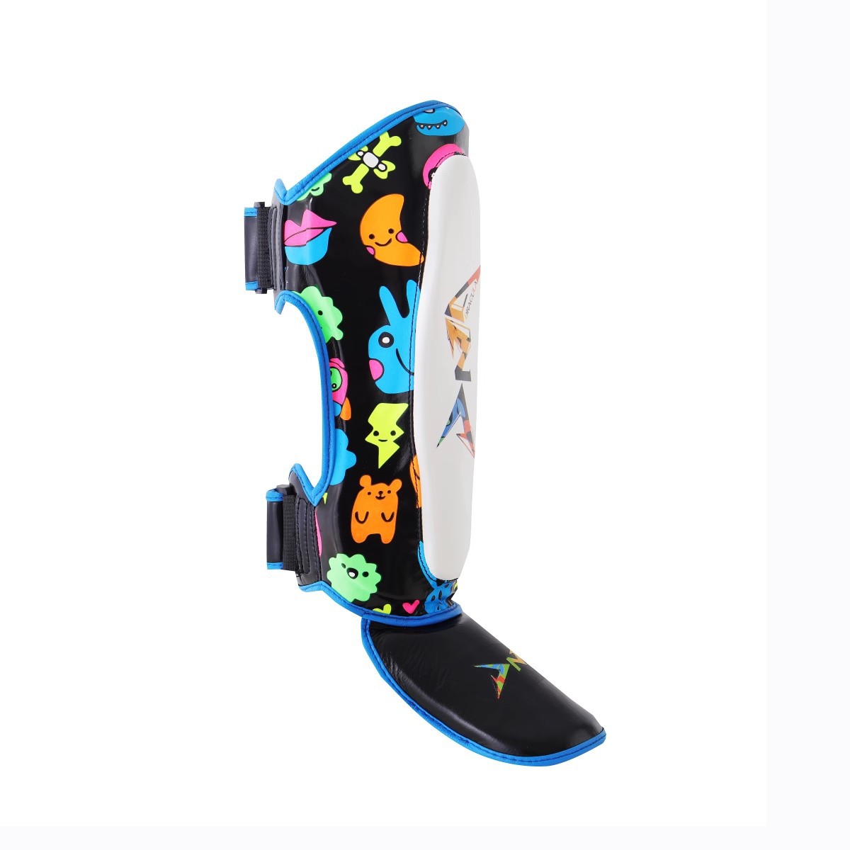 Boxing Leg Guard Children Muay Thai MMA Fighting Sanda Guard with Instep Shin Guard Ankle Guard Taekwondo Ankle Guard