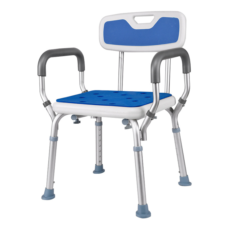 Kangxing factory direct anti-rust aluminum alloy bath chair shower chair bathroom bathroom shower chair stool